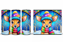 Christmas Deer Tumbler Design. Christmas Tumbler Sublimation Product Image 2