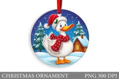 Goose Christmas Ornament. Christmas Ornament Sublimation Product Image 1