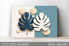 Tropical Leaves Cutting Board. Tropical Cutting Board Product Image 1