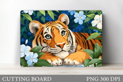Tiger Kitchen Cutting Board. Tiger Cutting Board Design Product Image 1