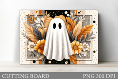 Cute Ghost Cutting Board. Halloween Cutting Board Design Product Image 1