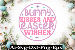 Happy Easter Round sign SVG Design Cute Easter Quotes SVG Product Image 1