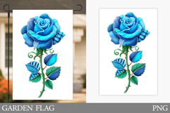 Rose Garden Flag Design. Flowers Garden Flag Sublimation Product Image 1