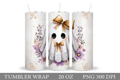 Ghost Tumbler Sublimation. Halloween Tumbler Design Product Image 1