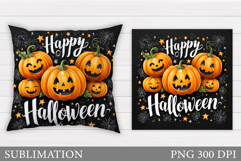 Halloween Pumpkin Pillow. Halloween Pillow Sublimation Product Image 1