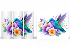 Hummingbird Tumbler Design. Hummingbird Sublimation Product Image 2
