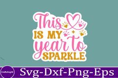 happy new year sticker Svg Bundle for Shirts 2025 New Year Product Image 16
