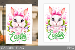 Easter Bunny Garden Flag. Easter Garden Flag Sublimation Product Image 1