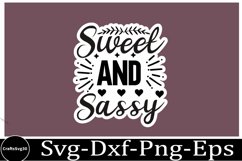Sassy sticker svg Sarcastic SVG, Design, Funny Quotes SVG, Product Image 1
