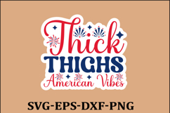 4th of July Sticker Svg Design, Patriotics Quotes Svg, 4t Product Image 1