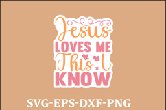 Christian Sticker Svg Design Christian Quotes Jesus Svg Des Product Image 1