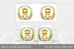 Easter Chick Mug Design. Easter Mug Sublimation Product Image 1