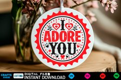 i adore you Farmhouse Sign, Round Sign Design Product Image 1