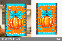 Pumpkin Garden Flag Design. Pumpkin Sublimation Product Image 1