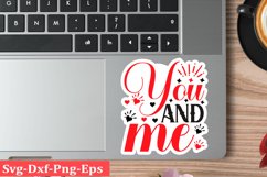 Valentine sticker SVG Design Valentine Love Sticker Svg Product Image 1