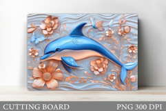 Dolphin Cutting Board Design. Dolphin Kitchen Cutting Board Product Image 1