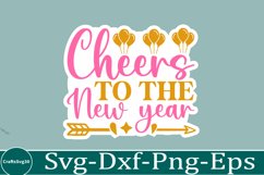 happy new year sticker Svg Bundle for Shirts 2025 New Year Product Image 16