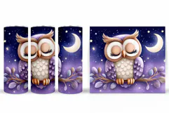 Owl Tumbler Sublimation. Owl Sublimation Product Image 2