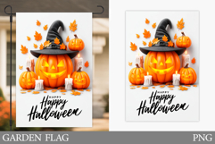 Halloween Pumpkin Garden Flag. Garden Flag Sublimation Product Image 1