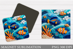 Fish Magnet Design. Fish Sublimation Product Image 1