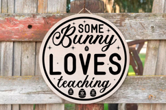 Happy Easter SVG Design Cute Easter Quotes SVG Bunny SVG Product Image 1