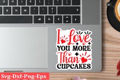 Valentine sticker SVG Design Valentine Love Sticker Svg Product Image 1