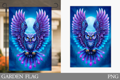 Owl Garden Flag Design. Owl Sublimation Product Image 1