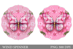 Butterfly Wind Spinner. Butterfly Flowers Wind Spinner Product Image 1