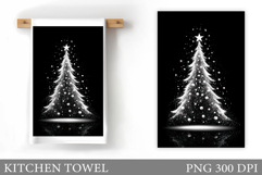Christmas Tree Kitchen Towel. Christmas Kitchen Towel Design Product Image 1