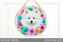 Cute Dog Door Sign Design. Cute Dog Sublimation Product Image 1
