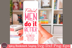 Spicy Bookmark Saying SVG Book Lovers png Product Image 1