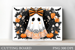 Cute Ghost Cutting Board. Halloween Cutting Board Design Product Image 1