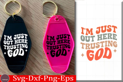 Christian Keychain Quote SVG Faith Keychain Quote png Product Image 1