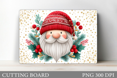 Santa Claus Cutting Board Design. Snowman Cutting Board Product Image 1
