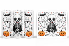 Cute Skeleton Tumbler Sublimation. Halloween Tumbler Design Product Image 2