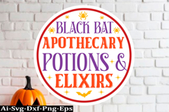 Halloween round sign Svg Design,Halloween Quotes Spooky Hall Product Image 1