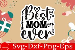 Mothers day sticker SVG design Funny Mom Svg Design Funny Product Image 1