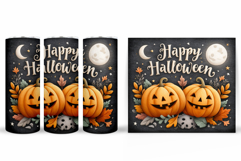Halloween Pumpkin Tumbler Wrap. Halloween Tumbler Design Product Image 2