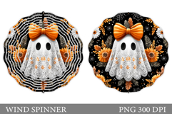 Cute Ghost Wind Spinner Design. Cute Halloween Wind Spinner Product Image 1