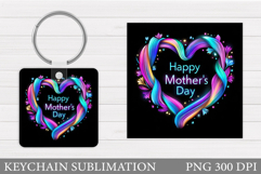 Mother's Day Keychain Design. Mama Keychain Sublimation Product Image 1