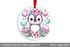 Cute Penguin Christmas Ornament. Christmas Ornament Design Product Image 1