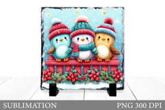 Christmas Bird Sublimation. Christmas Bird Slate Design Product Image 1