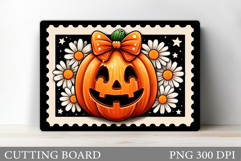 Halloween Cutting Board. Pumpkin Cutting Board Sublimation Product Image 1