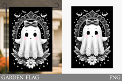 Ghost Garden Flag Design. Halloween Garden Flag Sublimation Product Image 1