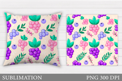 Berries Pillow Design. Berries Sublimation Product Image 1
