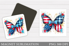 Butterfly Magnet Design. Butterfly Sublimation Product Image 1