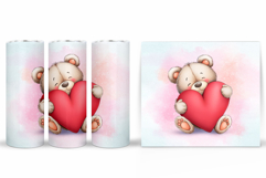 Valentines Bear Tumbler. Valentines Tumbler Design Product Image 2