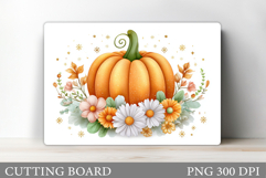 Pumpkin Cutting Board Design. Pumpkin Sublimation Product Image 1