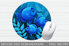 Fish Mouse Pad Design. Fish Sublimation Product Image 1