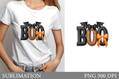 Boo T-Shirt Design. Boo Sublimation Product Image 1
